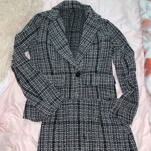 Tweed blazer and skirt 2 piece suit size XS
